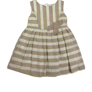 Vestido lino rayas