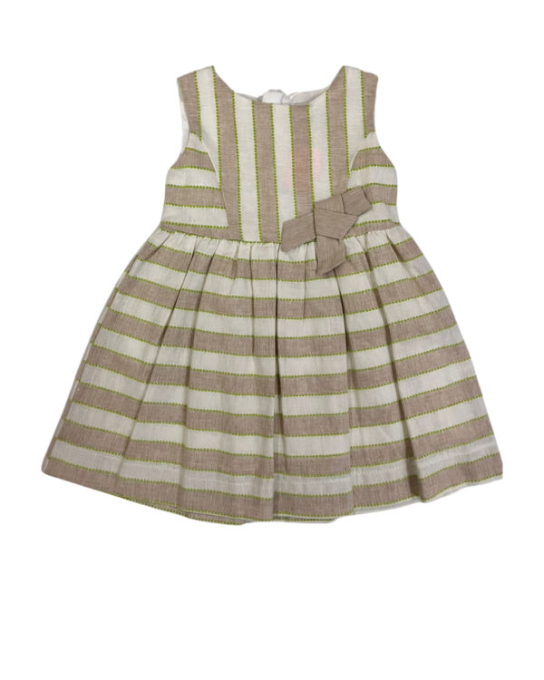 Vestido lino rayas