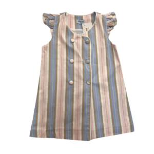 Vestido rayas botones