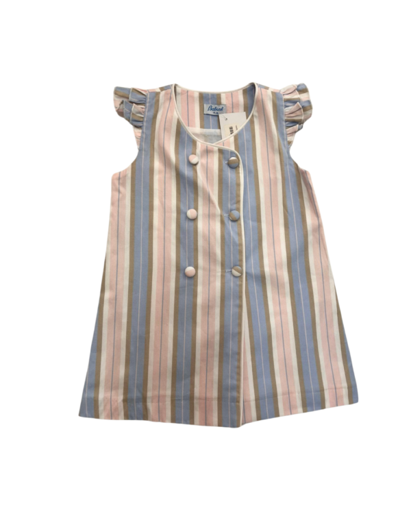 Vestido rayas botones