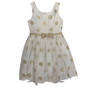 Vestido bolas doradas