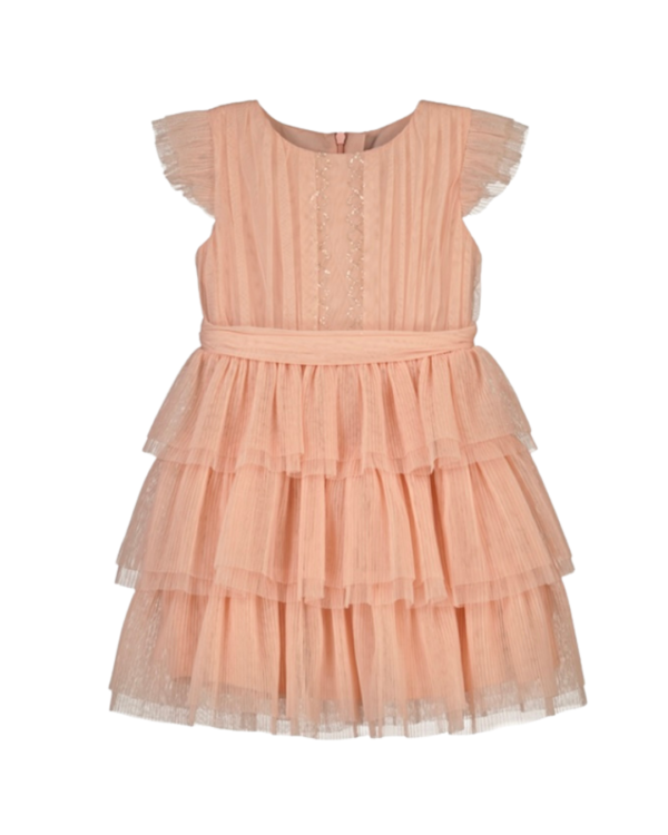 Vestido plisado olanes