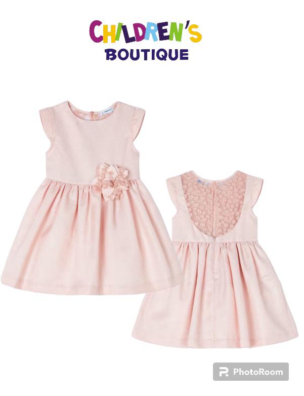 Vestido tul bordado espalda