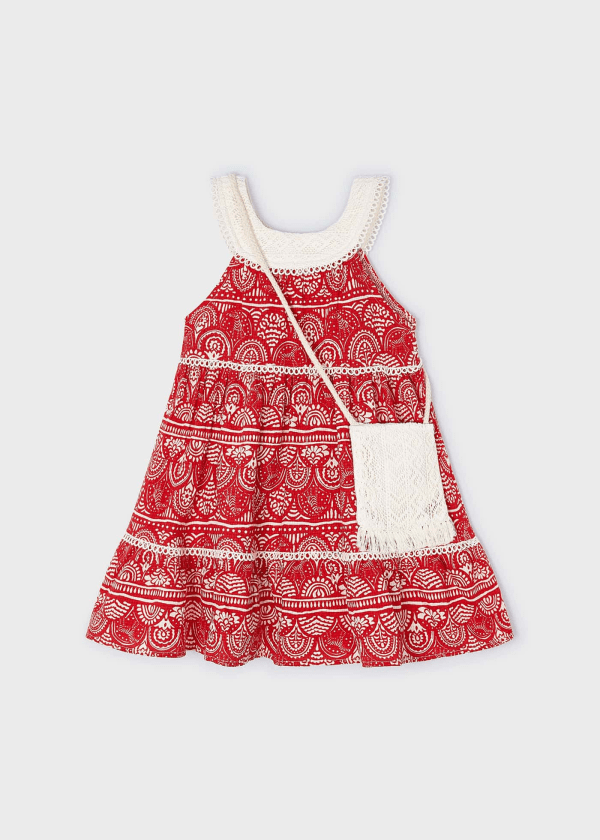 Vestido guipur bolsa