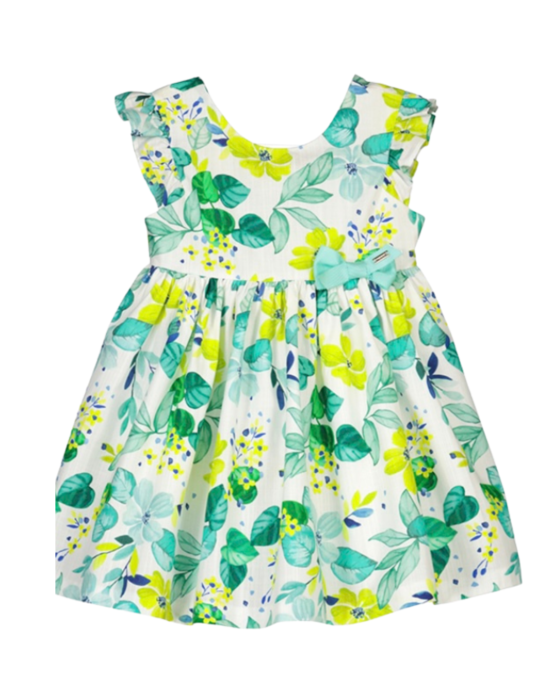 Vestido estampado hojas