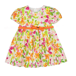Vestido estampada  con cinto