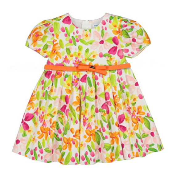 Vestido estampada  con cinto