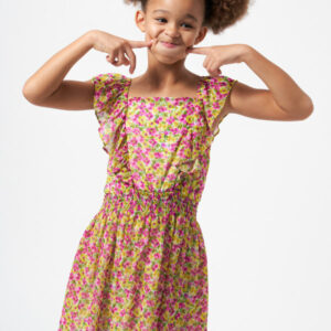Vestido flores bambula