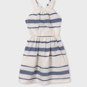 Vestido rayas escote espalda