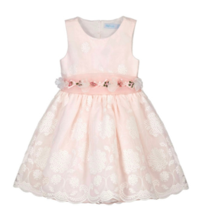 Vestido organza bordado Abel y Lula