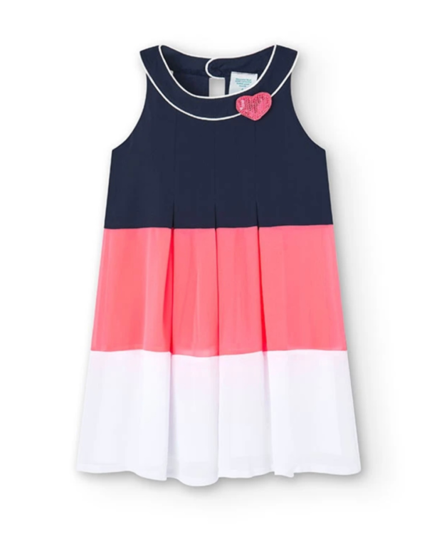 Vestido tricolor