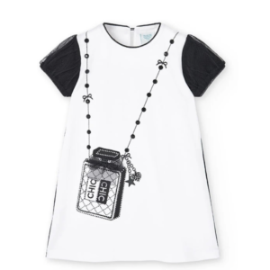 Vestido bolsa cristales chic