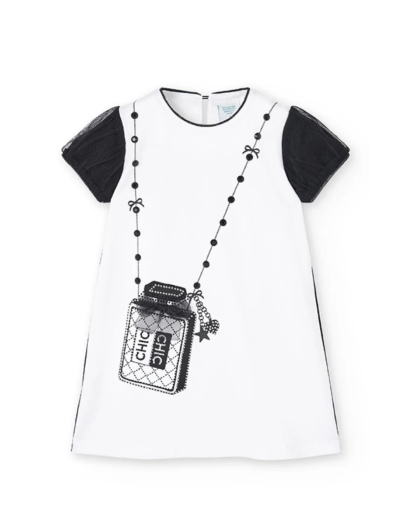 Vestido bolsa cristales chic
