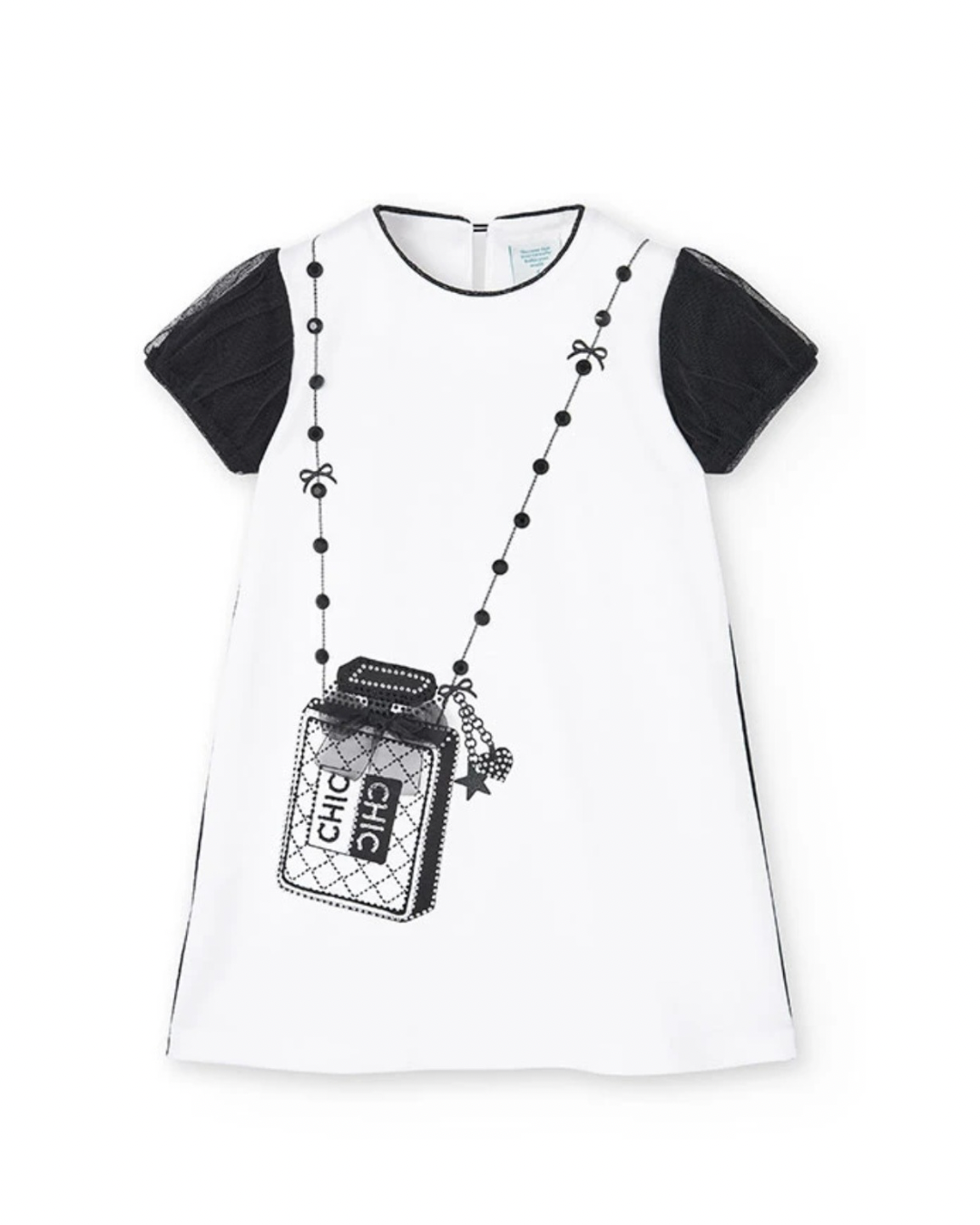 Vestido bolsa cristales chic