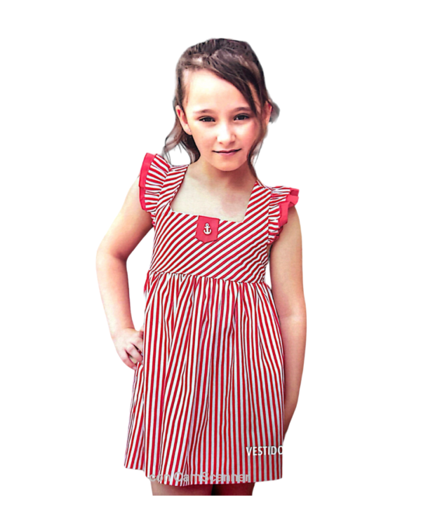 Vestido rayas ancla
