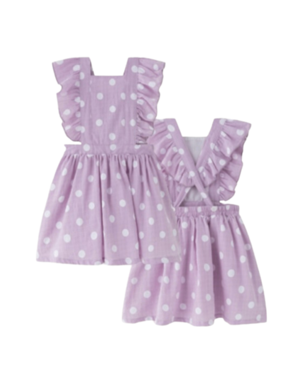 Vestido lila bolas