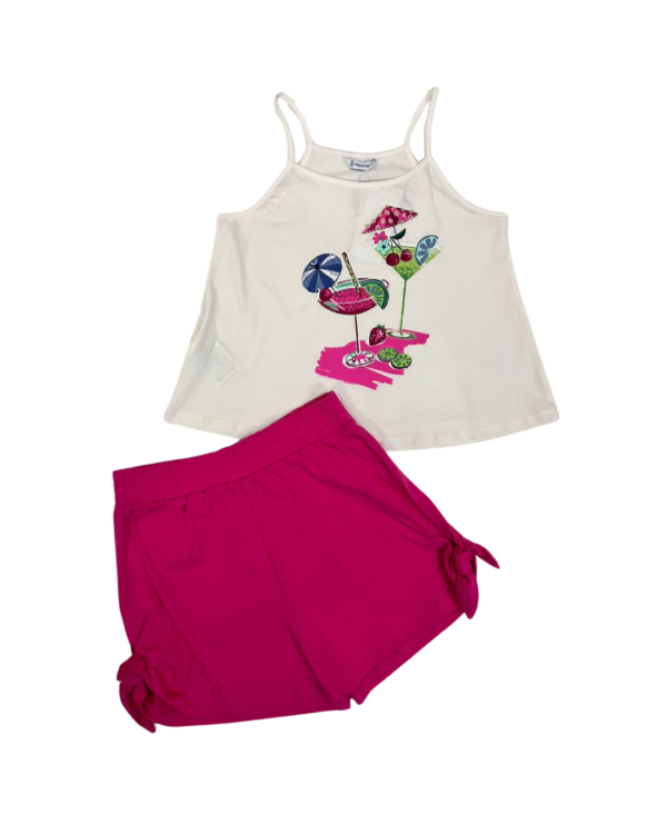 Conjunto short blusa copas