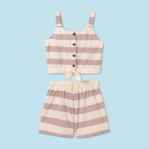 Conjunto short rayas