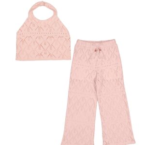 Conjunto pantalón y top calados