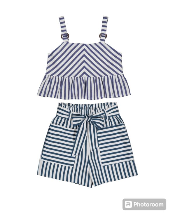 Conjunto short y top rayas - Imagen 2