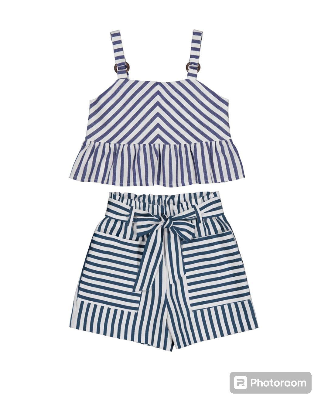 Conjunto short y top rayas - Imagen 2