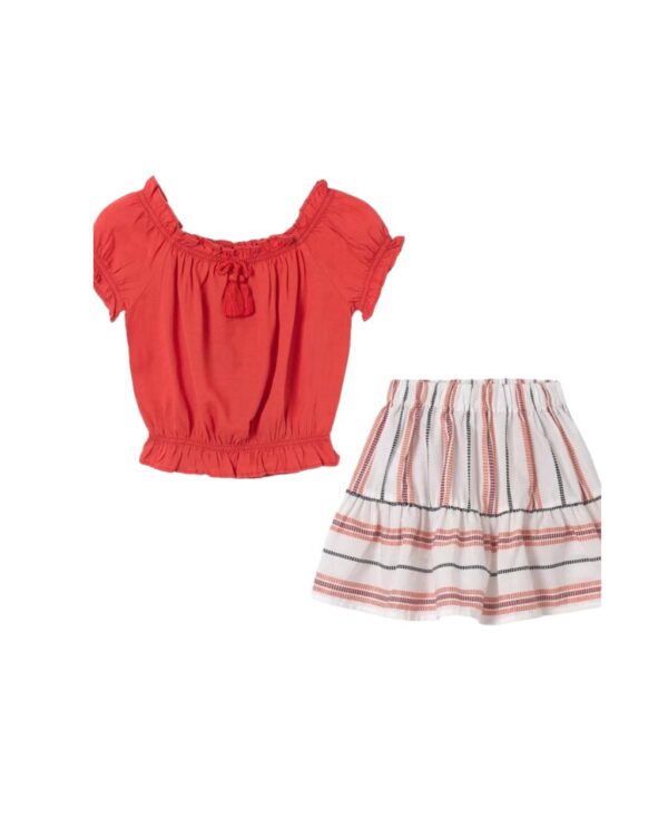 Conjunto falda rayas