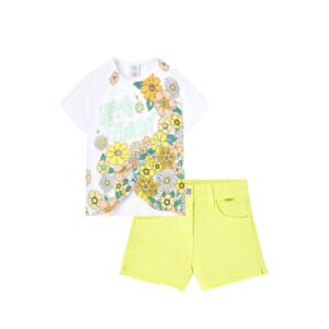 Conjuto short blusa happy flower