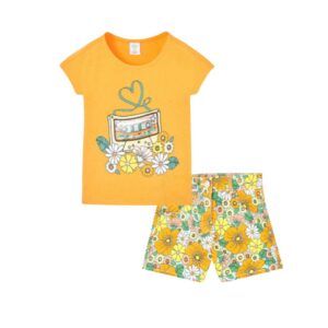 Conjunto short flores