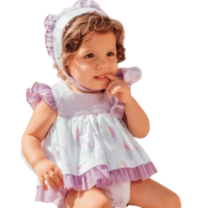Vestido algodones con gorro