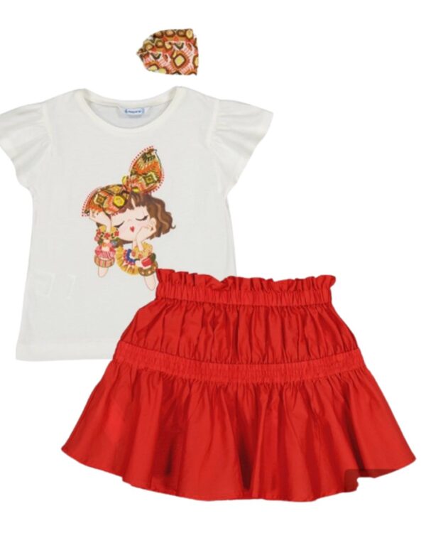 Conjunto falda, Blusa tiara