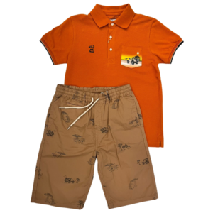Conjunto short safari  playera polo