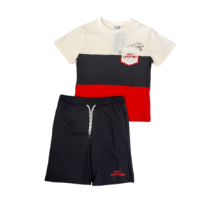 Conjunto short playera franjas