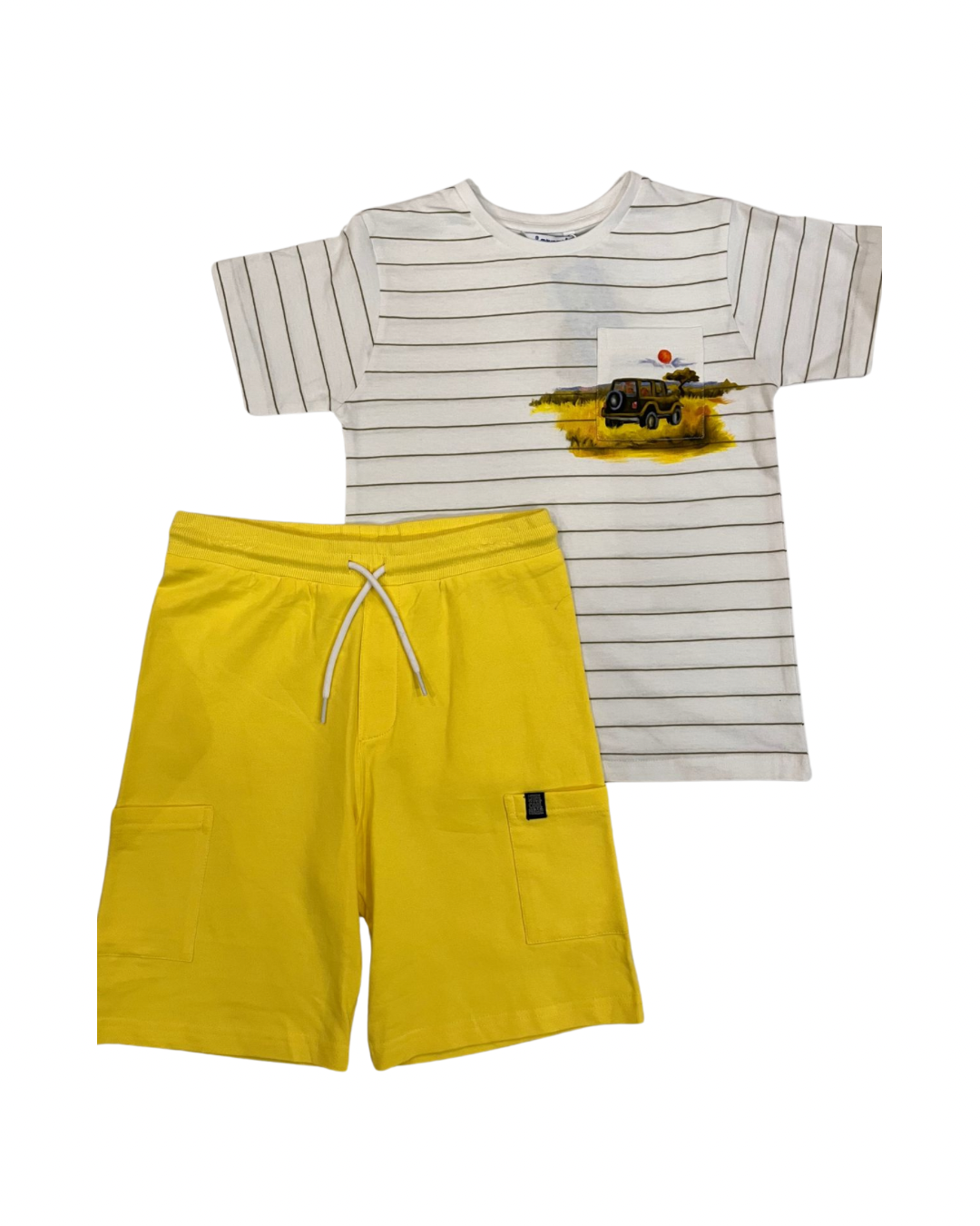 Conjunto short platera rayas jeep