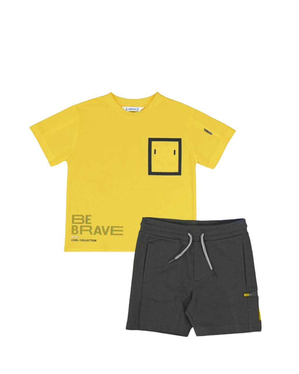Conjunto short, playera brave