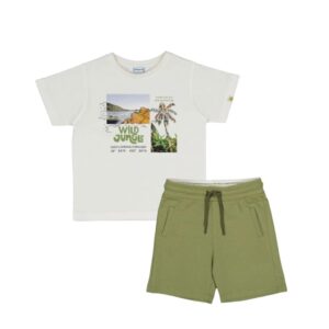 Conjunto short, playera wild jungle