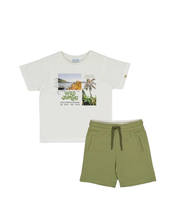 Conjunto short, playera wild jungle
