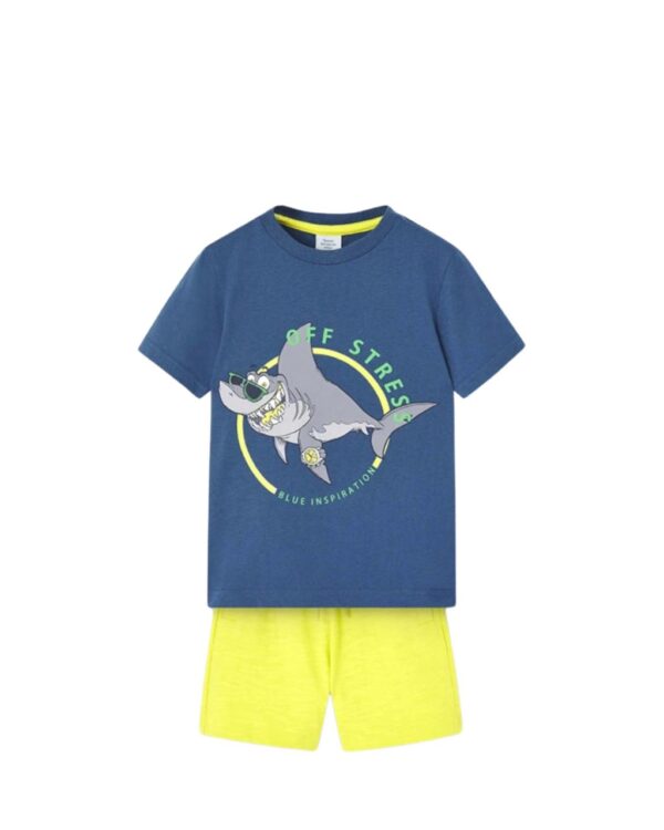 Conjunto short, playera estampado