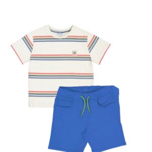 Conjunto short, playera rayas