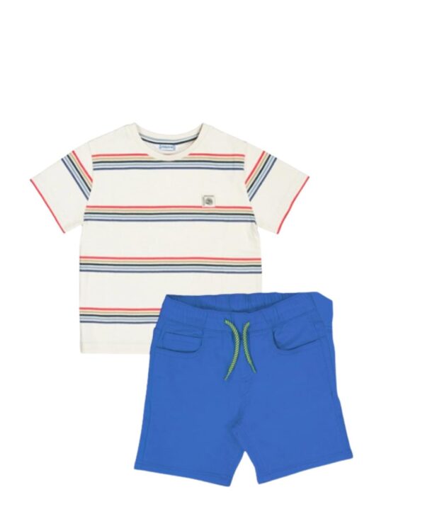 Conjunto short, playera rayas