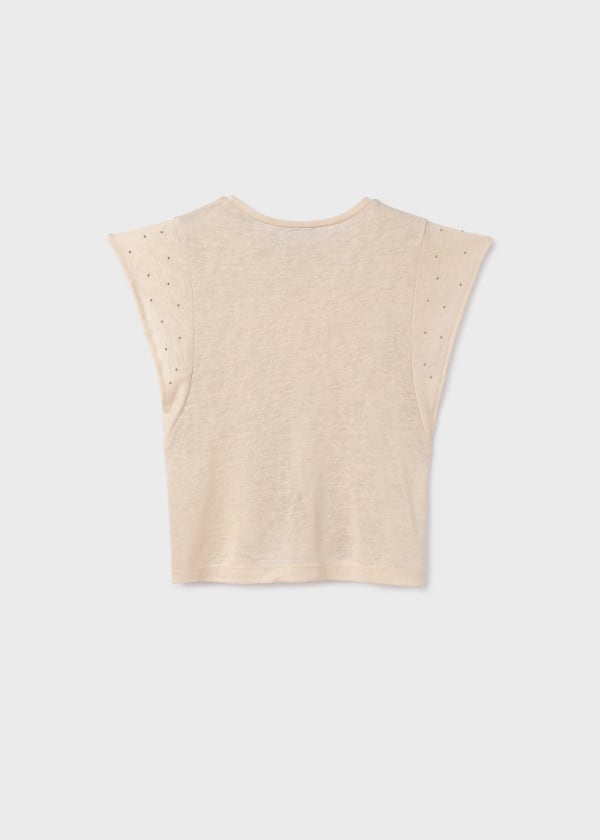 Blusa con tachuelas mangas - Imagen 2