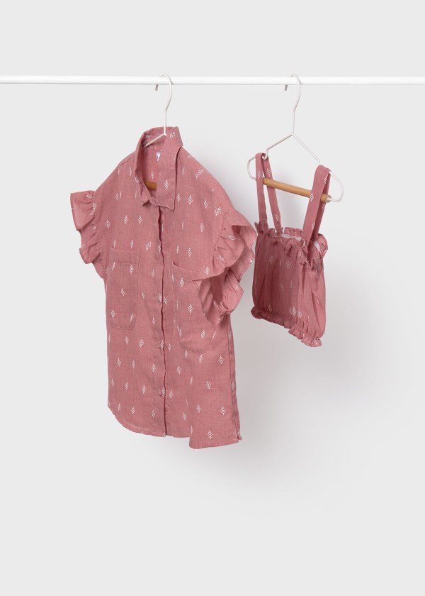 Blusa con top
