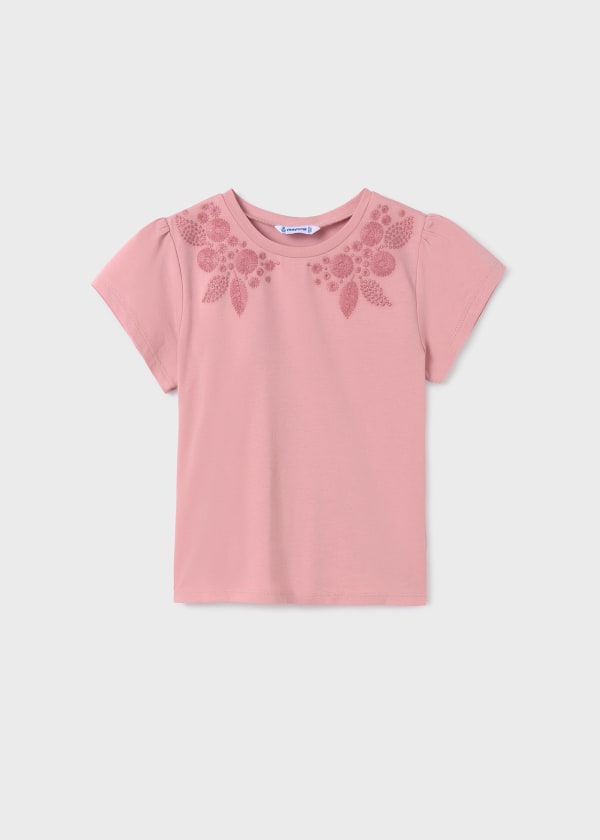 Blusa flores bordadas