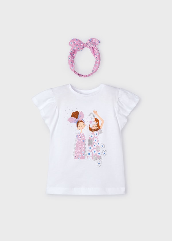 Blusa estampada con tiara