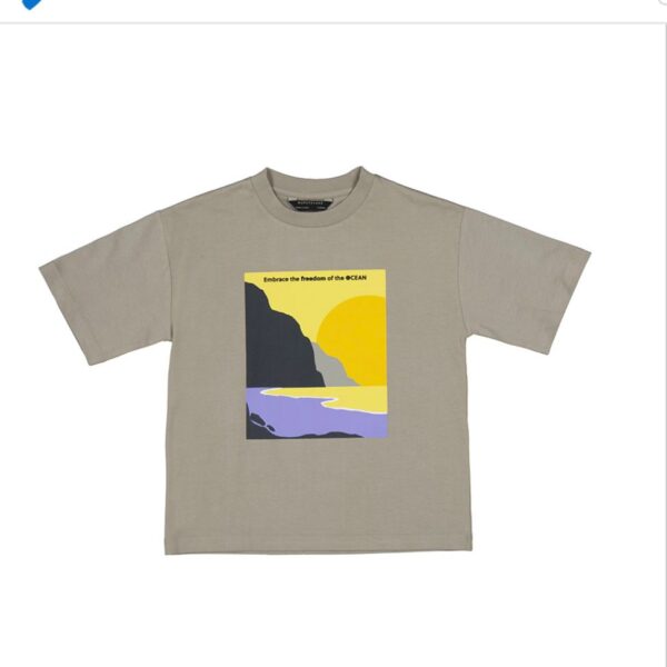 Playera cuadro paisaje