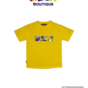 Playera cuadros palmas