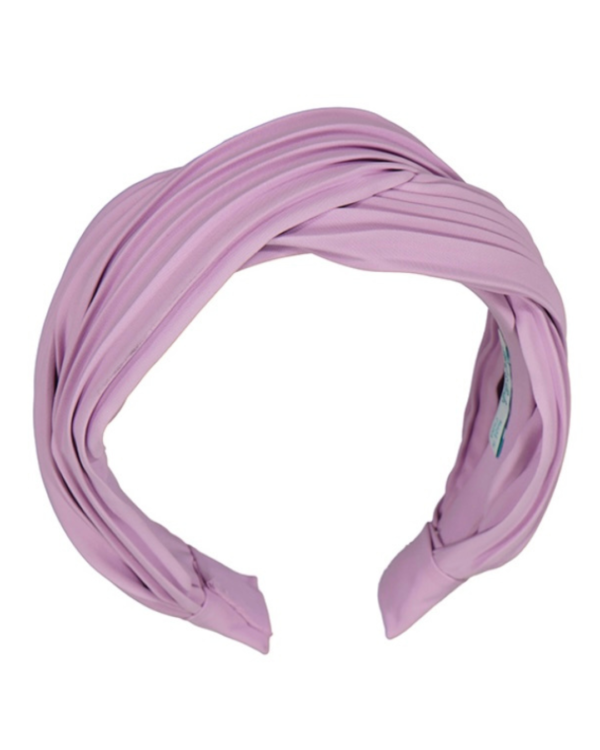 Diadema crepe plisado