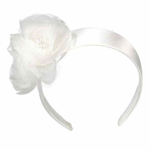 Diadema flor organza