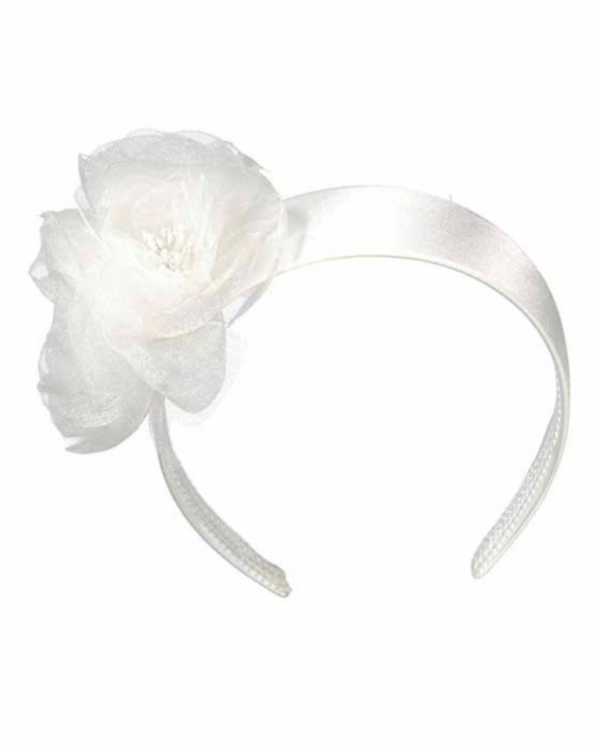 Diadema flor organza