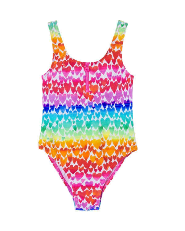 Traje de baño corazones