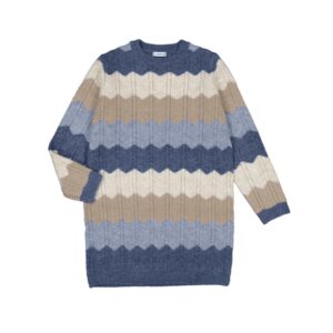Vestido tricot zig zag
